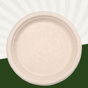 10-Inch Sugarcane Fiber Plate